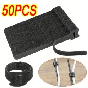 Multipurpose 50PCS Cable Organizer Winder Tape for Wire Ties Phone Accessories DIY Cord Management Home Office