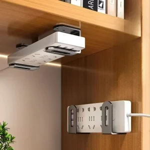 Wall-Mounted Router Set-Top Box Organizer with Adjustable Bracket, Multi-Purpose Cable Management Shelf for WiFi Devices Storage